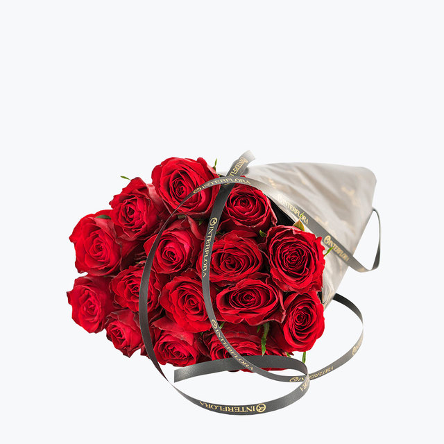 Bilde av 
				15 røde roser
			